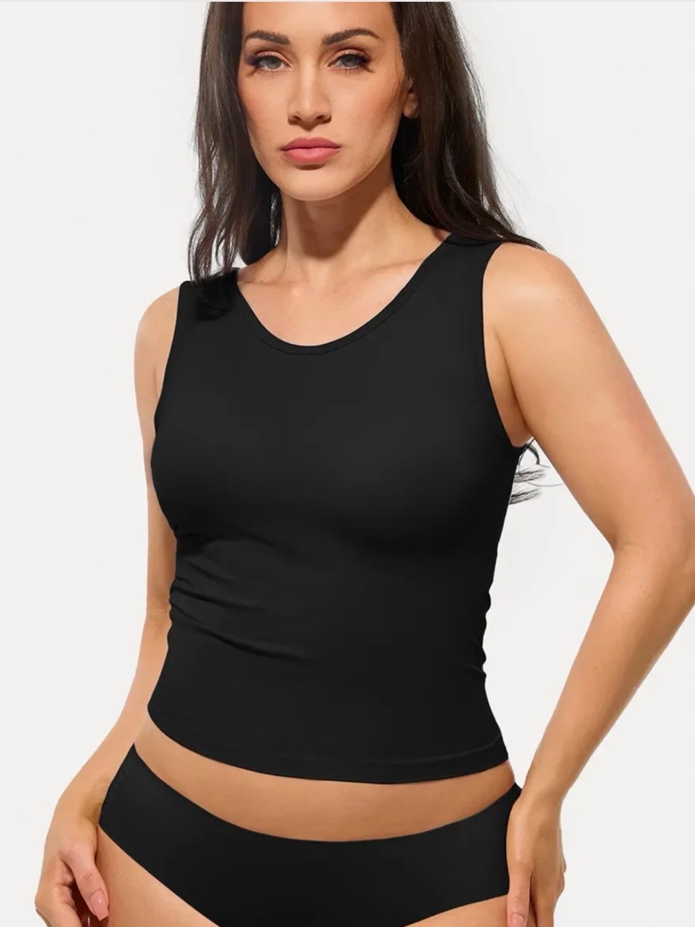 NWT Popilush built in bra All In One Shapewear Tank-XL